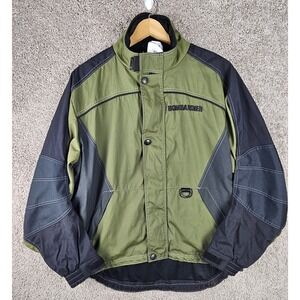 Vintage Bombardier‎ ATV Riding Jacket Full Zip Mens Large Made In Canada
